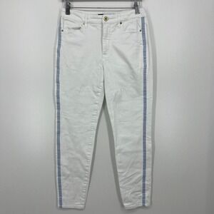 Tommy Hilfiger Jeans Women's Size 4 White Tribeca Ankle Slim Straight